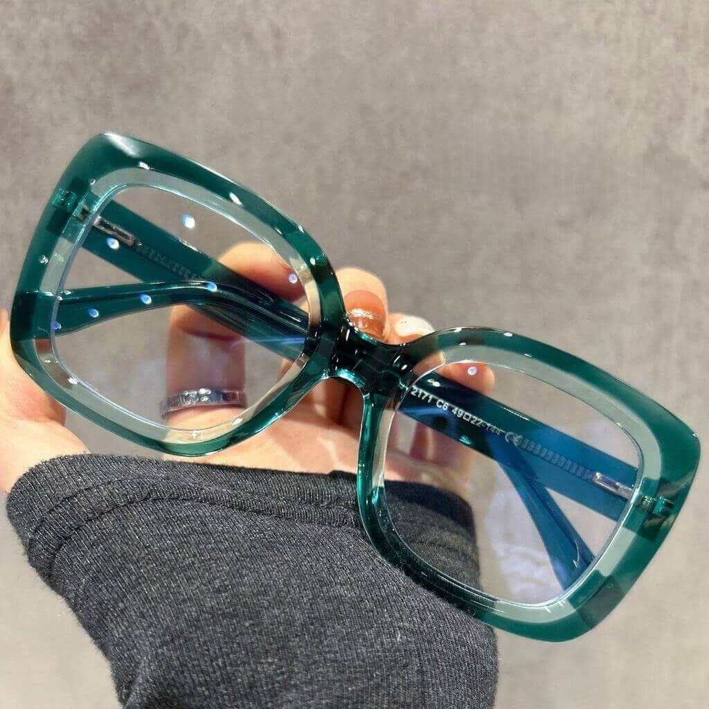 WAAMII Luxe Large Frame Square Prescription Glasses 18188