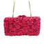Magenta Garden Enamel Hollow Floral Clutch - View 2