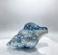 Marina Spiral Shell Rhinestone Clutch - Blue White Pearl