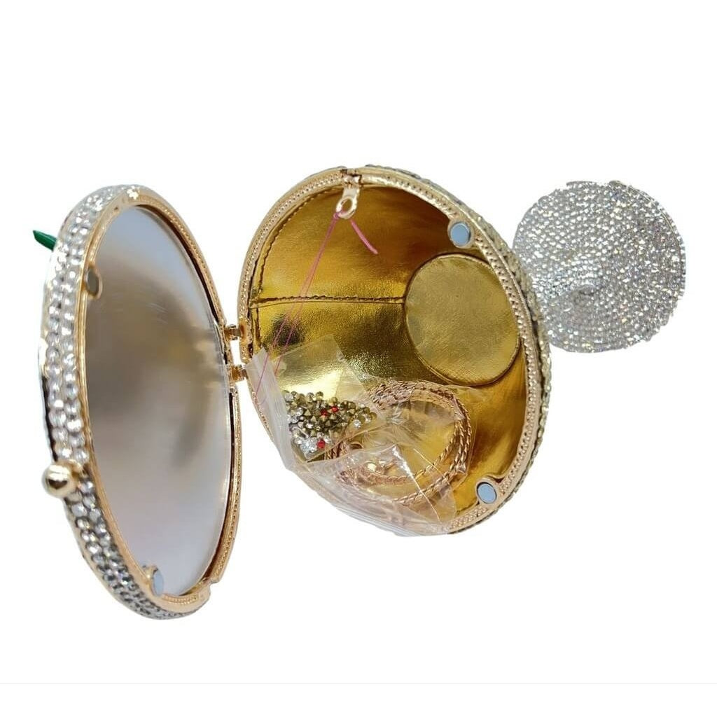 Midnight Muse Martini Rhinestone Clutch - View 4