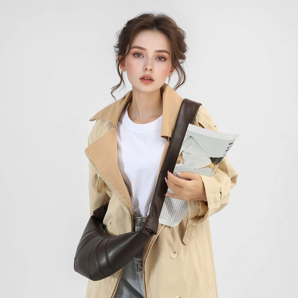 WAAMII Minimalist Crescent Crossbody Bag