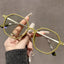 Minimalist TR90 Titanium Polygonal Eyeglasses W17529 - Lemon Yellow