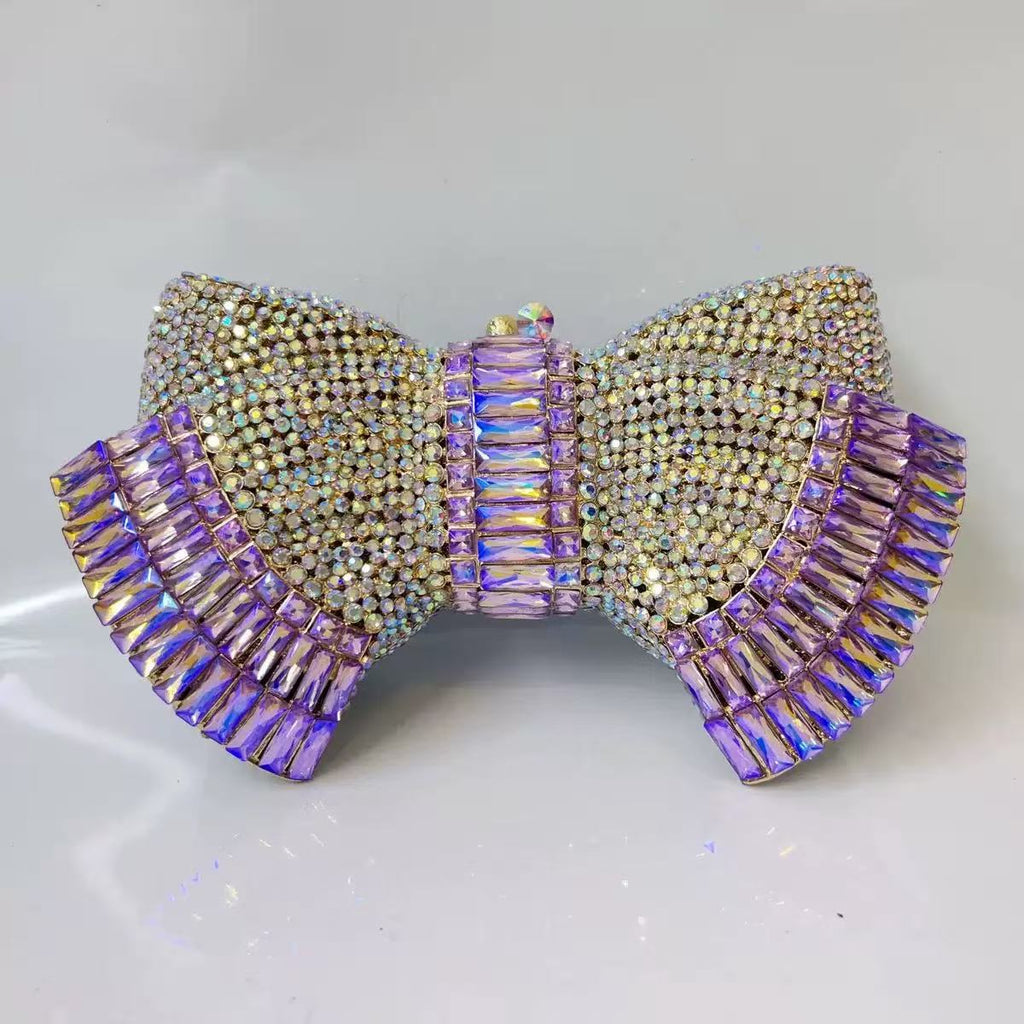 Myra Crystal Luxury Butterfly Clutch Purse