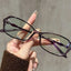 Narrow Rectangular TR90 Glasses Frame W19328 - Grayish Purple