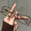 Narrow Rectangular TR90 Glasses Frame W19328 - Translucent Pink