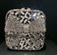 Noelle Bow Gift Box Clutch - Black
