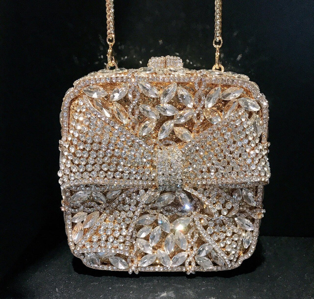 Noelle Bow Gift Box Clutch - View 1