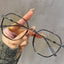 Oversized Geometric Gradient Eyeglasses Frame W18283 - Utopia Gray C4