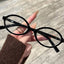 Oversized Oval TR90 Glasses Frame W18213 - Jazz Bright Black C1