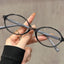 Oversized Oval TR90 Glasses Frame W18213 - Mountain Rain Mist Gray