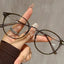 Oversized Round TR90 Prescription Glasses W17351 - Olive Green C7
