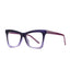 WAAMII Oversized Square Blue Light Glasses Glitter 18042