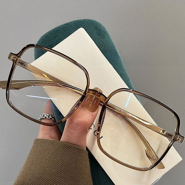 Oversized TR90 Square Eyeglasses  W17262 - Bubble Cold Tea