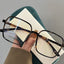 Oversized TR90 Square Eyeglasses  W17262 - Dousi Tortoiseshell