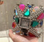 Paloma Gemstone Rhinestone Box Clutch