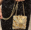 Paloma Gemstone Rhinestone Box Clutch - Gold