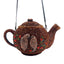 Parrot Teapot Novelty Crystal Party Purse - Brown