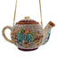 Parrot Teapot Novelty Crystal Party Purse - Gold Color