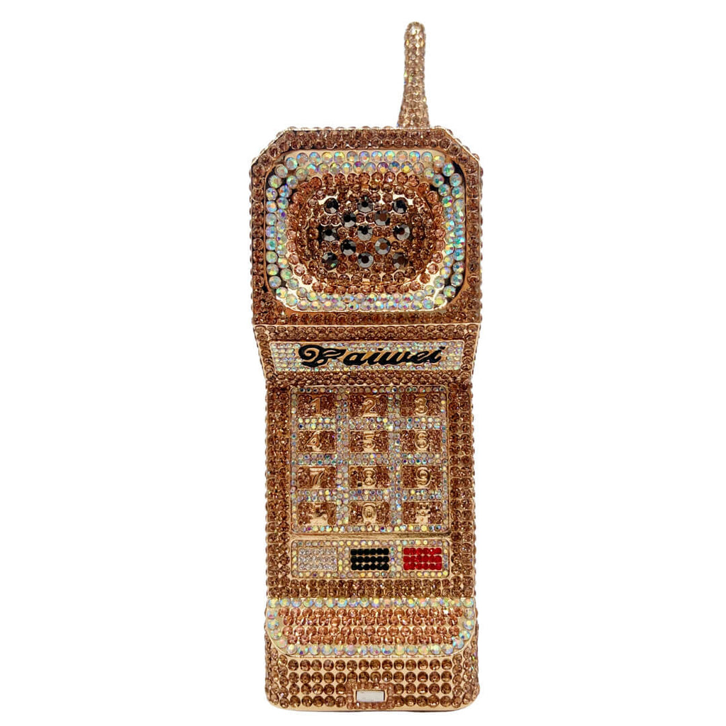 WAAMII Retro Call Crystal Phone Clutch