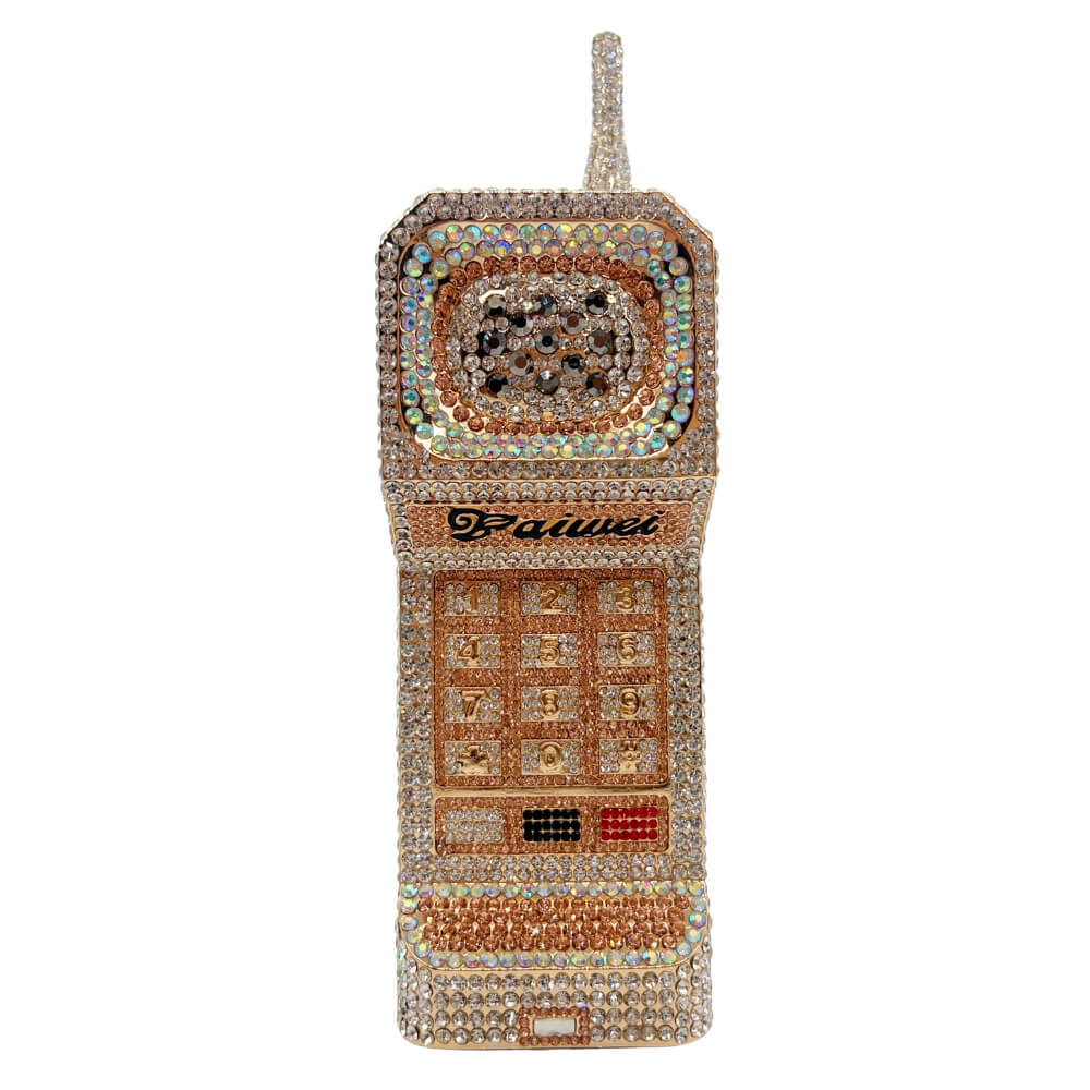 WAAMII Retro Call Crystal Phone Clutch