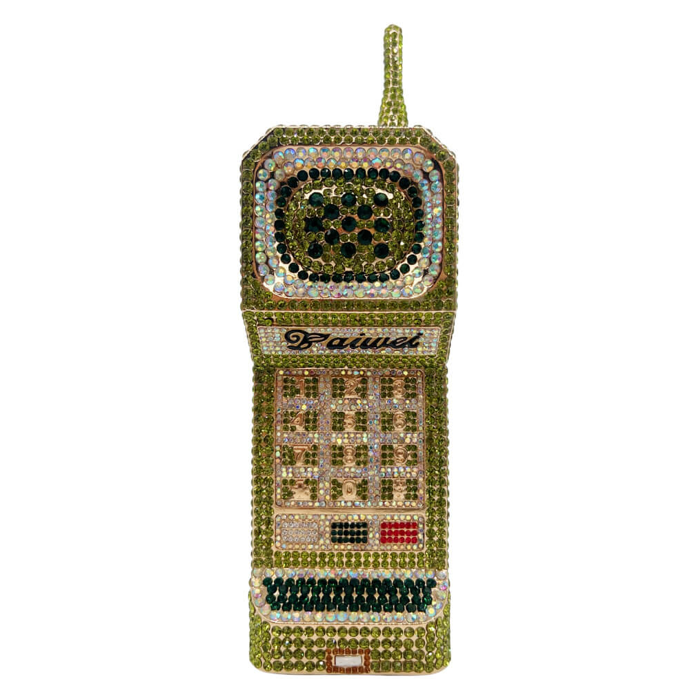 WAAMII Retro Call Crystal Phone Clutch