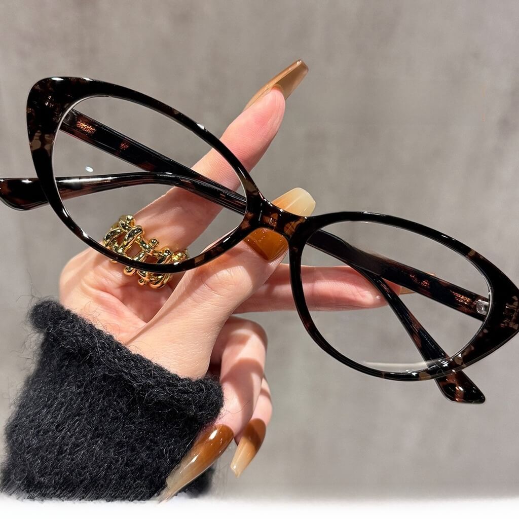 Retro Cat-Eye TR90 PrescriptionGlasses Frame W18114 - Doudou Tortoiseshell C7