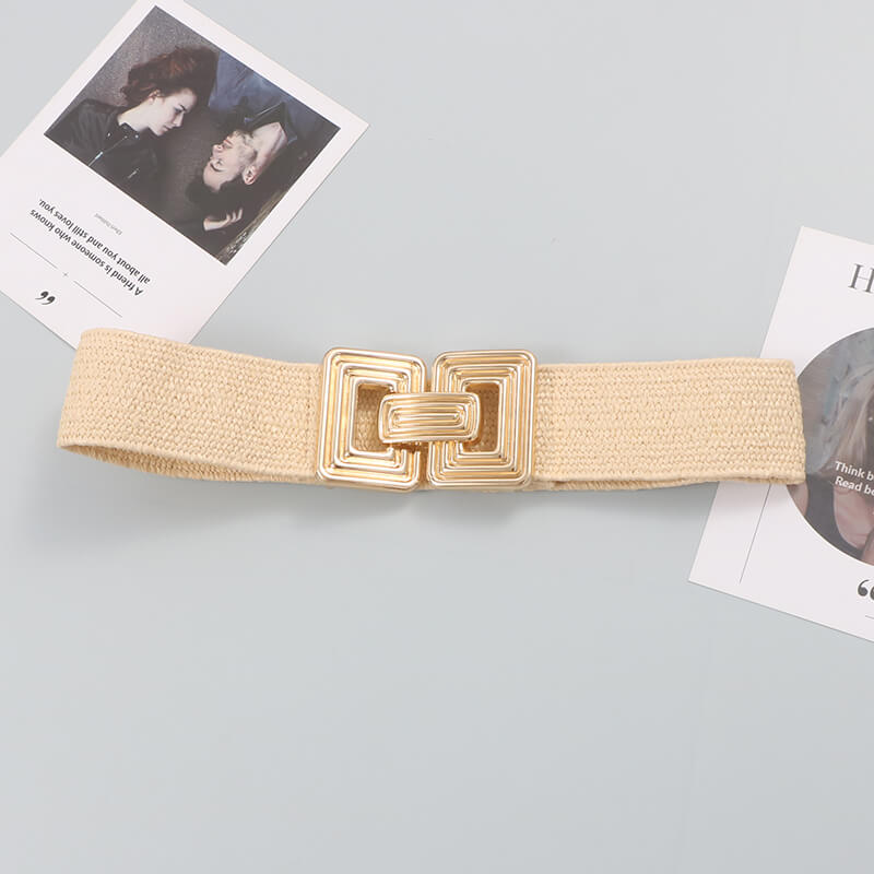 Ceinture Punk à Boucle Décorée à Rivets Multiples-WB7041