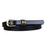 Vintage Gold Buckle Thin Leather Belt for Women – Dress & Skirt Accessory