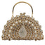 Crystal Peacock Minaudière With Handle