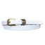 Vintage Gold Buckle Thin Leather Belt for Women – Dress & Skirt Accessory