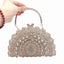 Crystal Peacock Minaudière With Handle