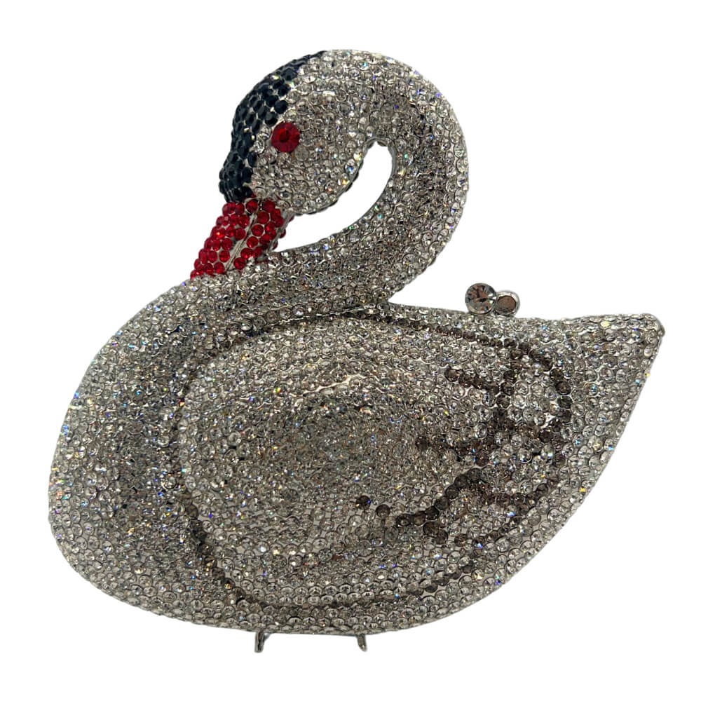 Luxury Diamond Swan Shaped Clutch Purse