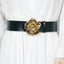 Gold Metal Buckle Waist Belt for Dress or Blazer – Punk Style