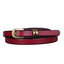 Vintage Gold Buckle Thin Leather Belt for Women – Dress & Skirt Accessory