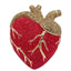 Sacred Muse Anatomical Heart Rhinestone Clutch - Red