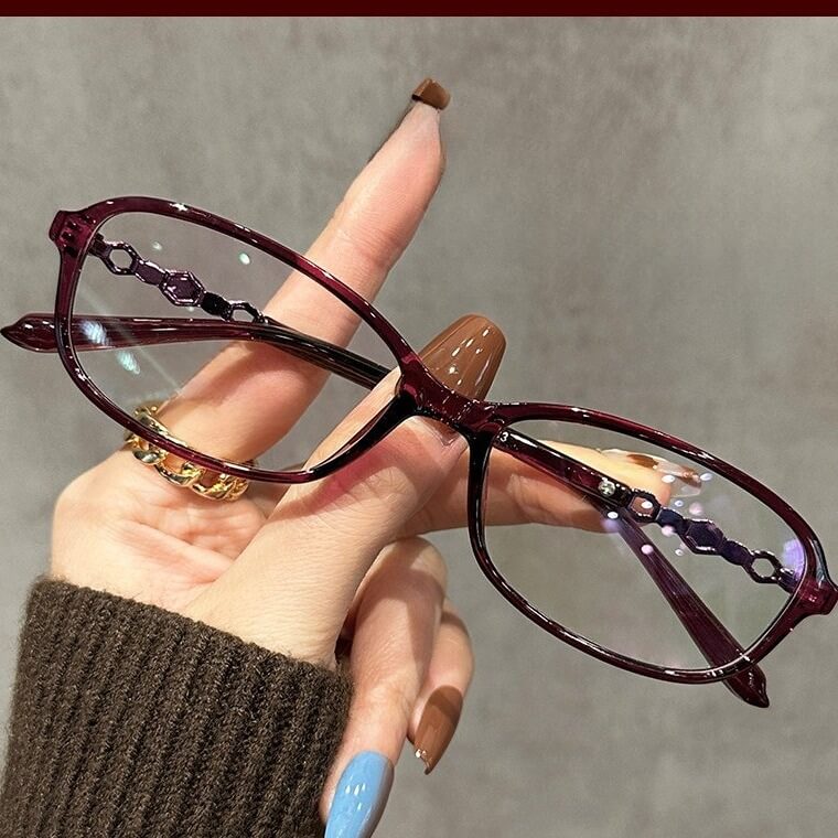 Slim Square TR90 Glasses Frame W18091 - Italian Plum C3