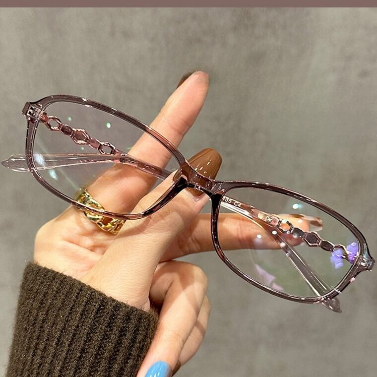 Slim Square TR90 Glasses Frame W18091 - Muted Rosewood