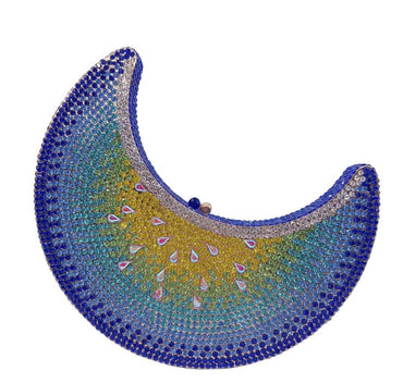 Solara Watermelon Crescent Clutch - Blue
