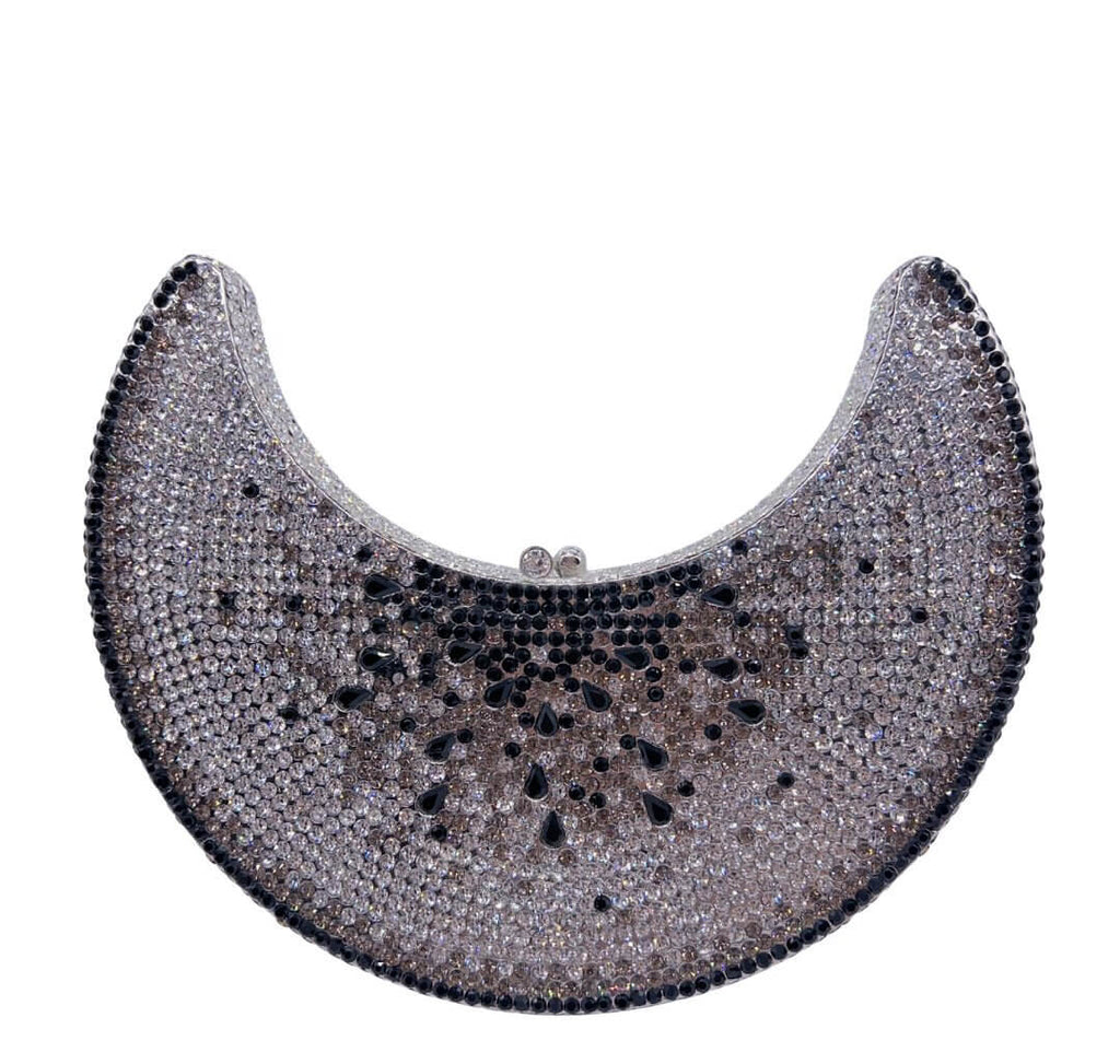 Solara Watermelon Crescent Clutch - Gray
