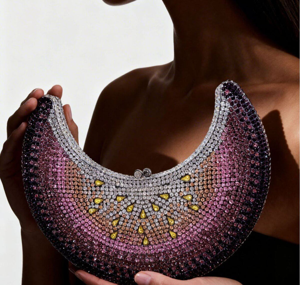 Solara Watermelon Crescent Clutch - View 1