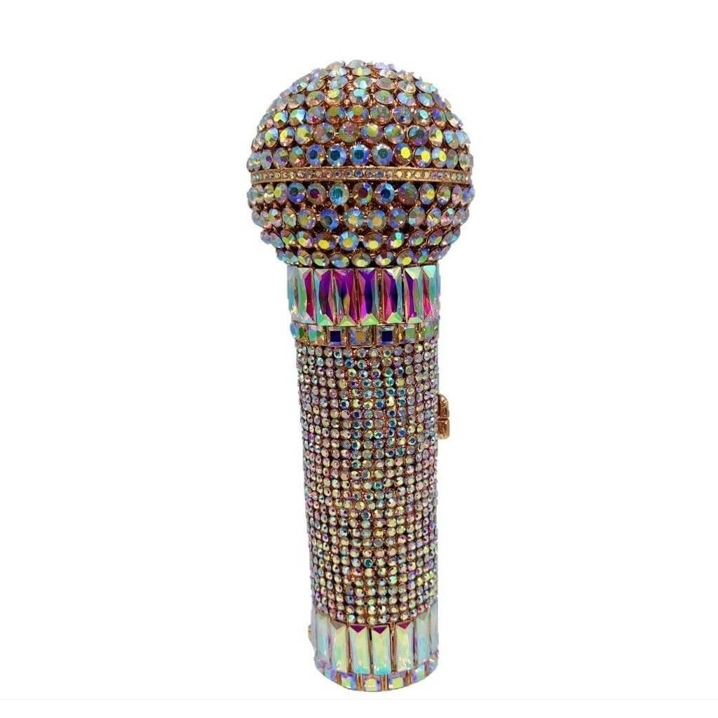 Starlight Echo Microphone Rhinestone Clutch - View 5