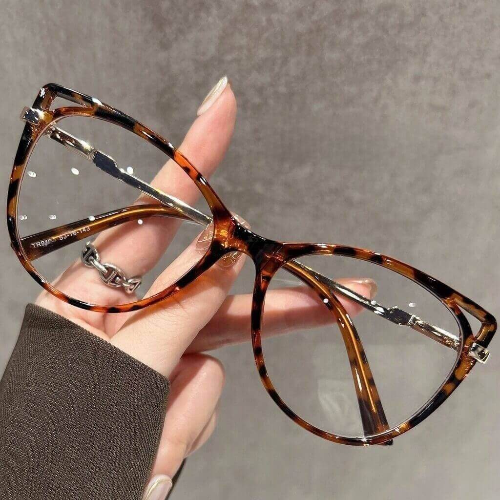 goggle frame design TR90 Large Frame Cat Eye Women's Prescription Glasses | Blue Light