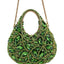 Vivid Leaf Marquise Rhinestone Handbag