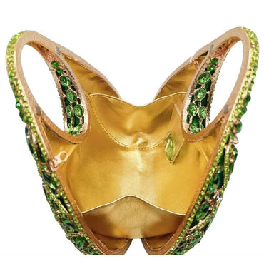 Vivid Leaf Marquise Rhinestone Handbag - View 3