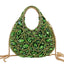 Vivid Leaf Marquise Rhinestone Handbag