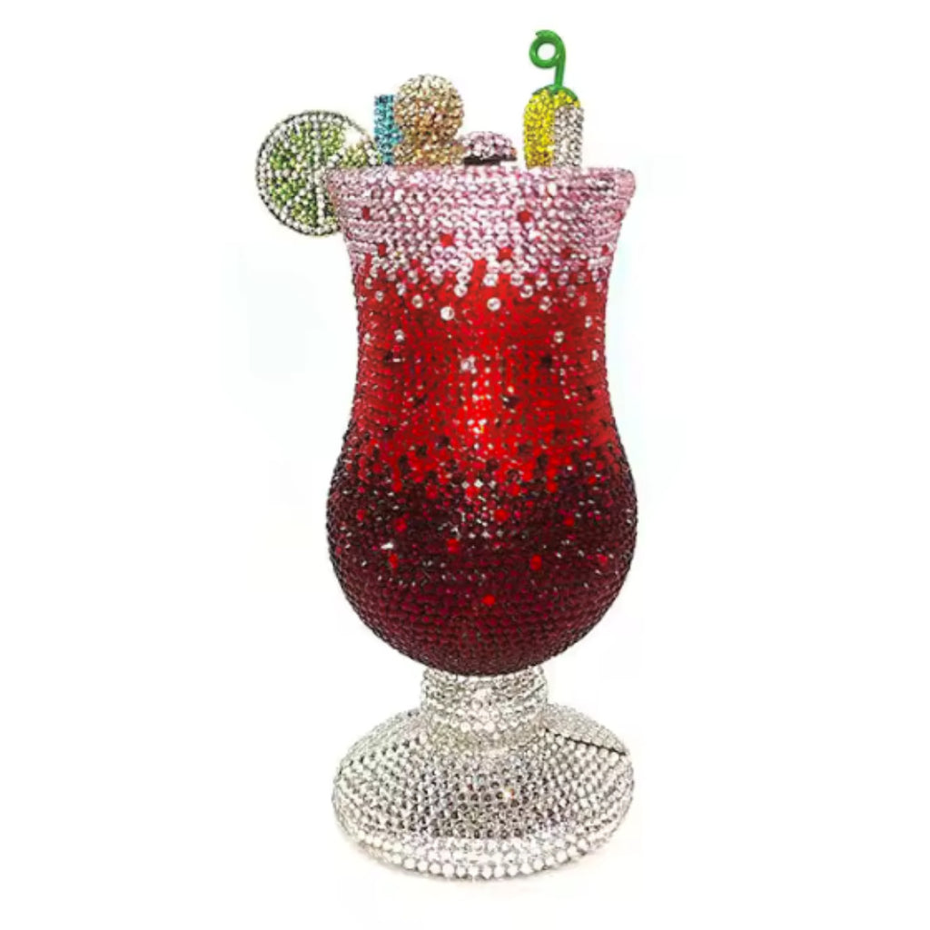 Sunset Spritz Hurricane Rhinestone Clutch