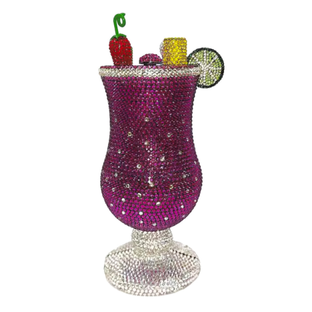 Sunset Spritz Hurricane Rhinestone Clutch