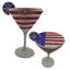 CrystaTini Stemmed Cocktail Clutch with Lemon Slice & Mirror Lid in Flag - WAAMII