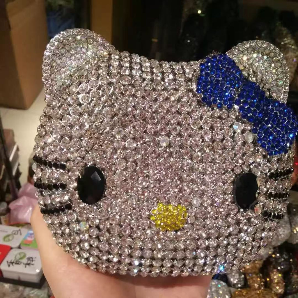 Sparkly Kitten Clutch Animal Minaudiere