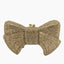 Crystal Butterfly Knot Clutch with Pearl Chain - Gold - Luxury bags by WAAMII
